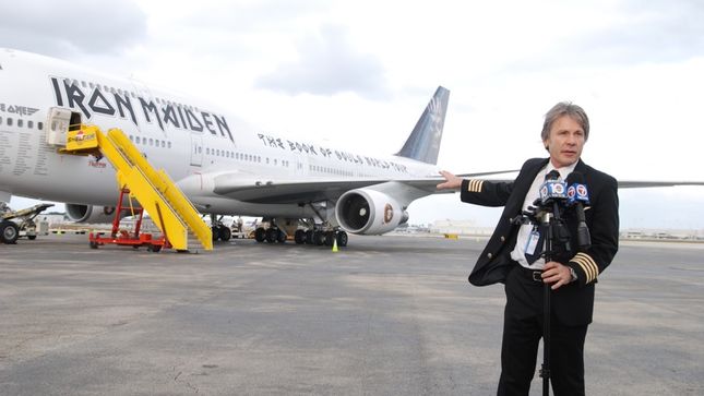 IRON MAIDEN's Ed Force One 747 Discussed On The Music Biz Weekly Podcast; Video