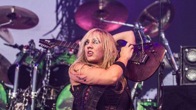 ALICE COOPER Guitarist NITA STRAUSS Announces New Website; Checks In From The Road With Live Video
