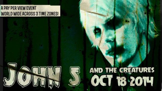 JOHN 5 & THE CREATURES – Live In Concert On Stage To Be Webcast On October 18th Hosted By MEGADETH’s Chris Broderick