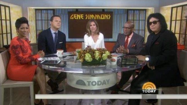 KISS - Video Of GENE SIMMONS On The Today Show Discussing New Book Me, Inc.