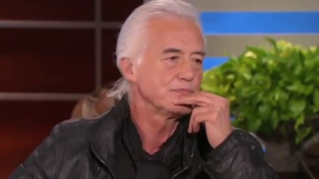 JIMMY PAGE Guests On The Ellen Degeneres Show - "I Love Playing LED ZEPPELIN Music" 