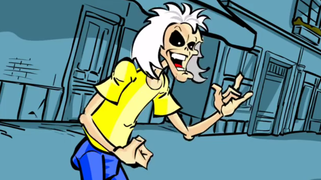 IRON MAIDEN - Animator VAL ANDRADE Returns With Cartoon Clips For 