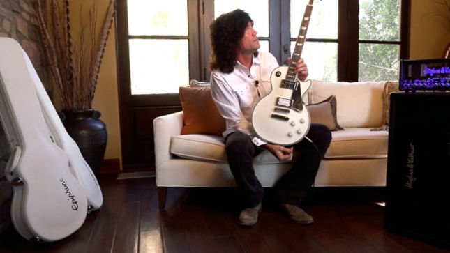 KISS Guitarist Tommy Thayer Discusses / Demos Epiphone White Lightning Les Paul; Video Streaming
