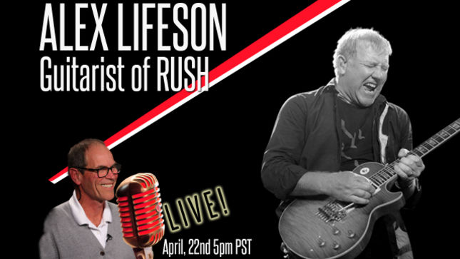 RUSH Guitarist Alex Lifeson To Guest On Renman Live Next Week