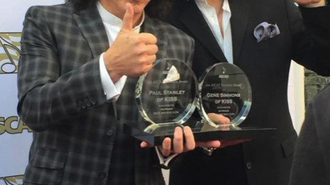 KISS Founders PAUL STANLEY And GENE SIMMONS Receive ASCAP Awards