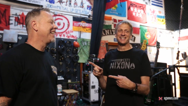 METALLICA’s James Hetfield In Conversation With TONY HAWK; Video