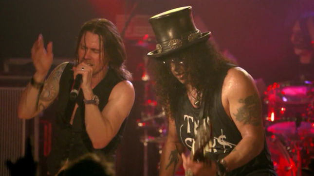 SLASH Featuring MYLES KENNEDY AND THE CONSPIRATORS - “World On Fire” Video From Upcoming Live At The Roxy Now Streaming
