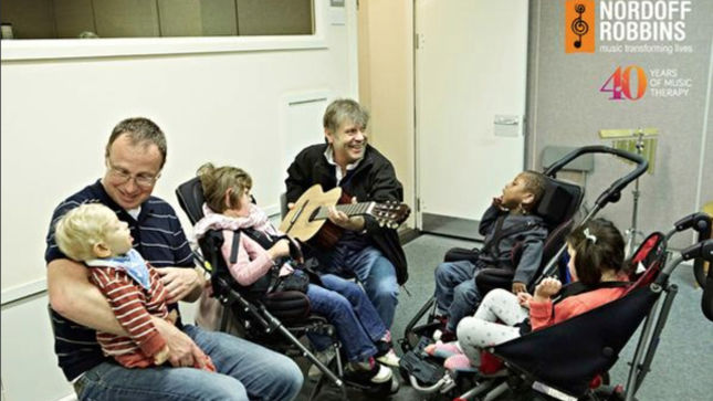 IRON MAIDEN Frontman BRUCE DICKINSON Visits Nordoff Robbins' London Music Therapy Center