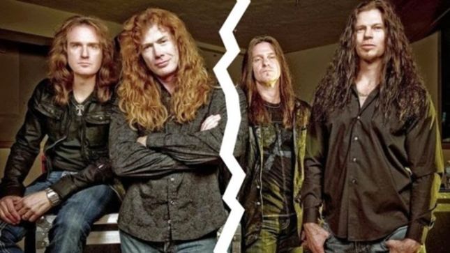 DAVE MUSTAINE - Former MEGADETH Members SHAWN DROVER And CHRIS BRODERICK "Were Pissed Because They'd Gotten Word That People Wanted The Rust In Peace Reunion"