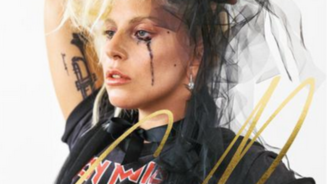 LADY GAGA Pays Tribute To IRON MAIDEN At Fashion Magazine Photo Shoot - "One Of The Greatest Rock Bands In History"