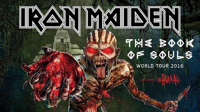 IRON MAIDEN - The Book Of Souls To Hit Canada In April; Complete Details Revealed 