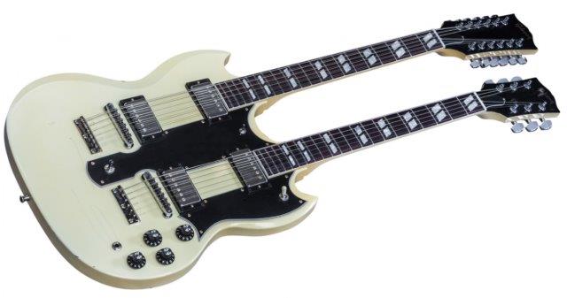 RUSH - Gibson Launches ALEX LIFESON Double Neck Guitar
