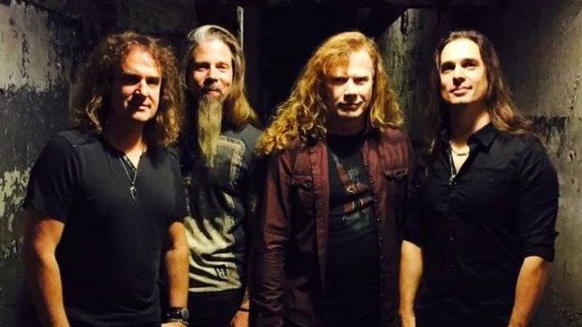 MEGADETH Celebrate Dystopia Release At Affliction Studios Grand Opening; Video