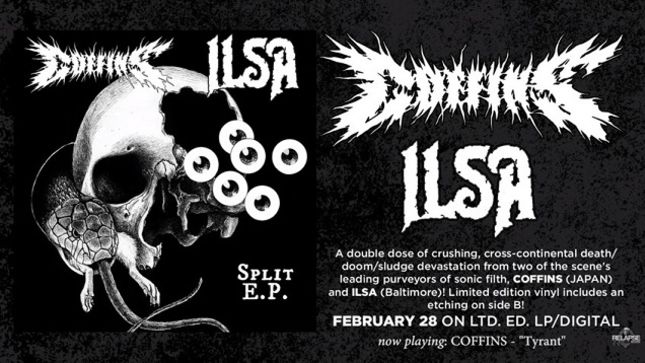 COFFINS / ILSA – Split Album Details Released; COFFINS Track “Tyrant” Streaming