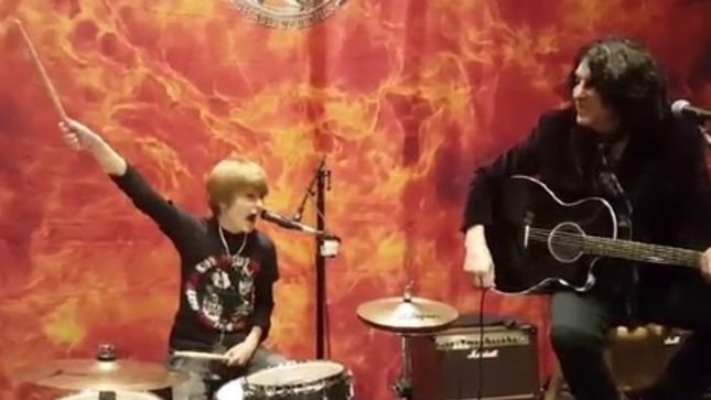 KISS Perform "Nothin' To Lose" Acoustic With 12 Year-Old Drummer LOGAN "ROBOT" GLADDEN, Video Posted