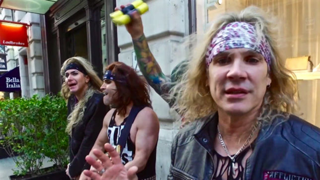 STEEL PANTHER Busking In London; Video