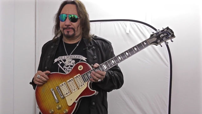 ACE FREHLEY Shows Off Gibson Les Paul Custom Signature Guitar From KISS Reunion Era; Video