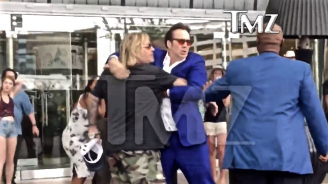 VINCE NEIL And Actor NICOLAS CAGE Engage In Physical Fight In Las Vegas; Vince Now Subject Of Criminal Investigation: Video