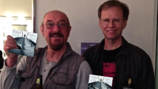 TILES Present JETHRO TULL Leader IAN ANDERSON With Copy Of New Album - “What A Thrill For Us”