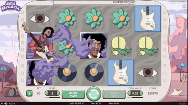 JIMI HENDRIX Online Slot Available Now; Video Preview Available