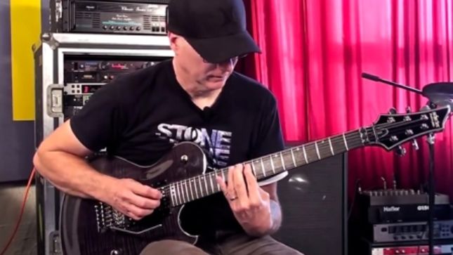 Former MEGADETH Guitarist CHRIS POLAND Featured In New Instructional Video Clip - "It's A Massive Stretch"