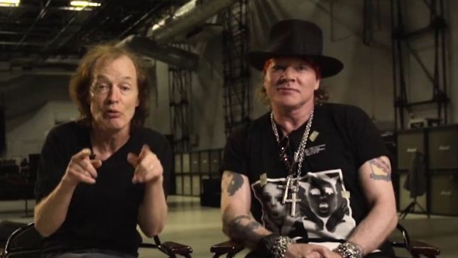 Video: AXL ROSE Appears On Camera For The First Time With AC/DC