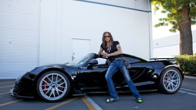AEROSMITH Frontman STEVEN TYLER Auctioning Hennessey Venom GT Spyder For Charity; Video