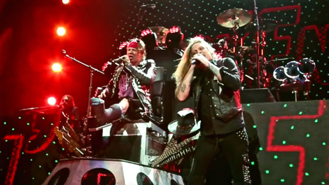 GUNS N’ ROSES Upload Quality Video Footage From Las Vegas Night #2 Featuring SEBASTIAN BACH