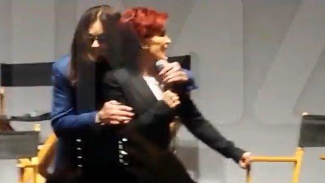 OZZY And SHARON OSBOURNE Reunite At OZZFEST Press Conference