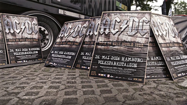 AC/DC - Rock Or Bust Tour Crew Detail Load-In From Hamburg; Video Streaming