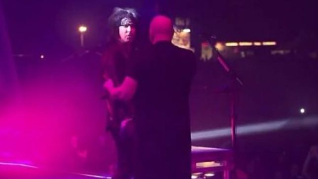 SIXX:A.M. Members Join DISTURBED On Stage At Rocklahoma 2016 For U2 And THE WHO Covers; Multi-Cam Video Available