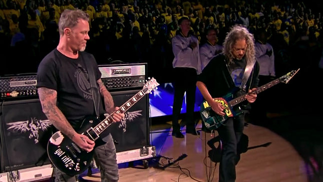 LAD@SF: Metallica performs Star-Spangled Banner 