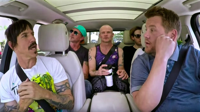 RED HOT CHILI PEPPERS - The Late Show Carpool Karaoke Video BraveWords
