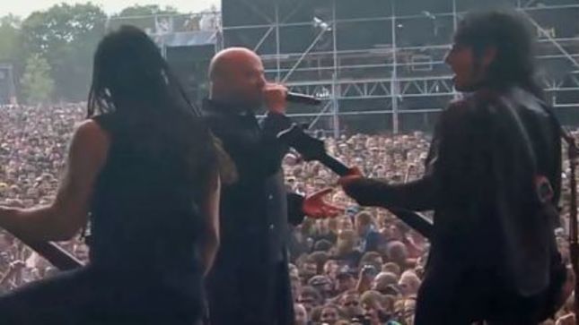 SIXX:A.M. Perform MÖTLEY CRÜE's "Shout At The Devil" With DISTURBED At Hellfest 2016; Pro-Shot Video Posted