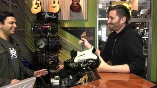 PERIPHERY Guitarist MISHA MANSOOR Teaches Proper Music Store Etiquette In New Video Clip - "For The Love Of God, Turn The Amp Off When You're Done Playing!"
