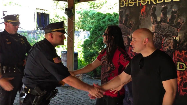 DISTURBED Honoured By Mansfield Police Department; Video