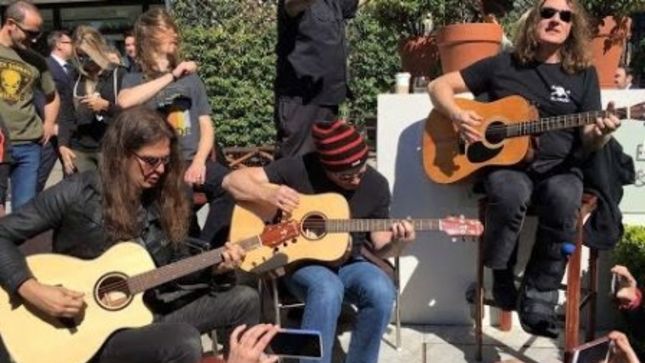 MEGADETH Perform Surprise Unplugged Set At Four Seasons Hotel In Buenos Aires; Video Available