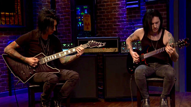 BLACK VEIL BRIDES Guitarists Perform Unreleased Track "Pulverizer" Live On EMGtv; Video