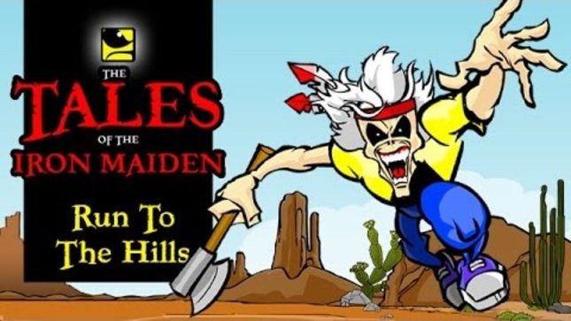IRON MAIDEN - Animator VAL ANDRADE Releases "Run To The Hills" Cartoon Clip