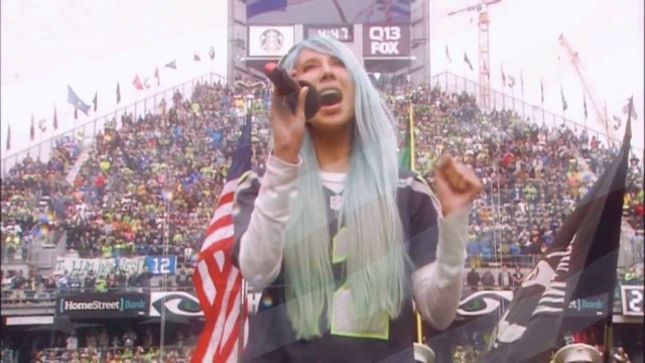 GUNS N' ROSES Keyboardist MELISSA REESE Sings US National Anthem At Seattle Seahawks Game; Video Online
