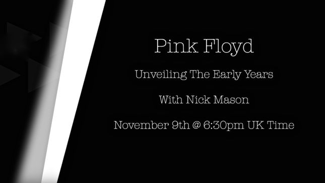 PINK FLOYD Unveiling The Early Years Live; NICK MASON To Host Live Streamed Event From YouTube Space In London Tomorrow