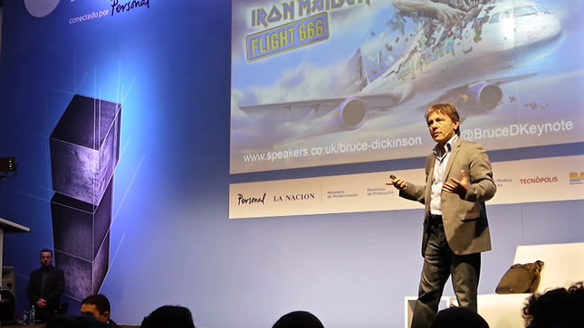 IRON MAIDEN Frontman BRUCE DICKINSON - More Video From Speaking Engagement At Argentina's Campus Party Technology Festival