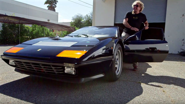 Sammy Hagar Shows Off 1982 Ferrari 512bb Used In I Can T Drive 55 Video Jay Leno S Garage Preview Video Bravewords