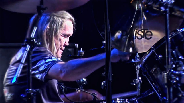 IRON MAIDEN Drummer NICKO McBRAIN Receives Special Navy SEAL Fin At Rock N Roll Ribs Anniversary Party; Video Of McBRAINIACS Live Set Posted