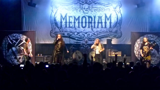 HAIL OF BULLETS / Ex-BOLT THROWER Vocalist DAVE INGRAM Joins MEMORIAM On Stage For “Inside The Wire” Performance; Video