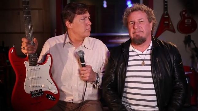 SAMMY HAGAR Signs Guitar For Rock The CASA Charity – “I Love To Help Out Good Causes For Kids”; Video