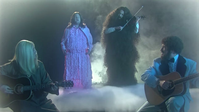 JAMES CORDEN, The Big Bang Theory’s JIM PARSONS Recreate KANSAS’ “Dust In The Wind” Video
