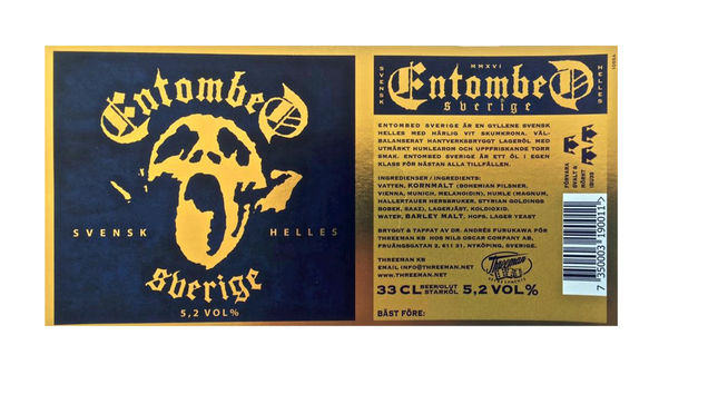ENTOMBED Founding Member ALEX HELLID Launches Entombed Sverige Craft Lager; Limited First Draft Available