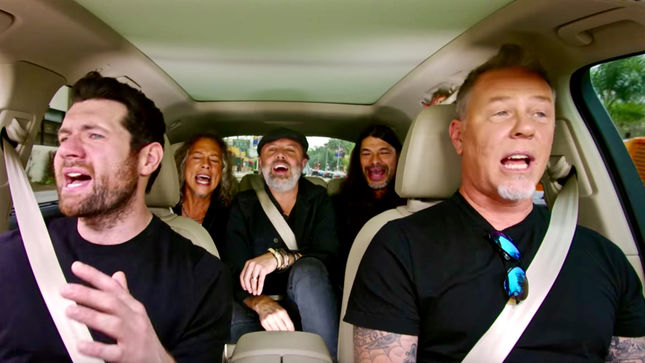 METALLICA Sing Along To RIHANNA Hit In New Video Trailer For Apple Music’s Carpool Karaoke Series