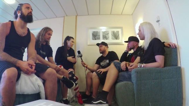 AMARANTHE Featured On Gear Gods Excessive Nerd Sh*t Podcast From 70000 Tons Of Metal Cruise (Video)